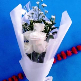 buket bunga mawar putih jakarta gratis ongkir